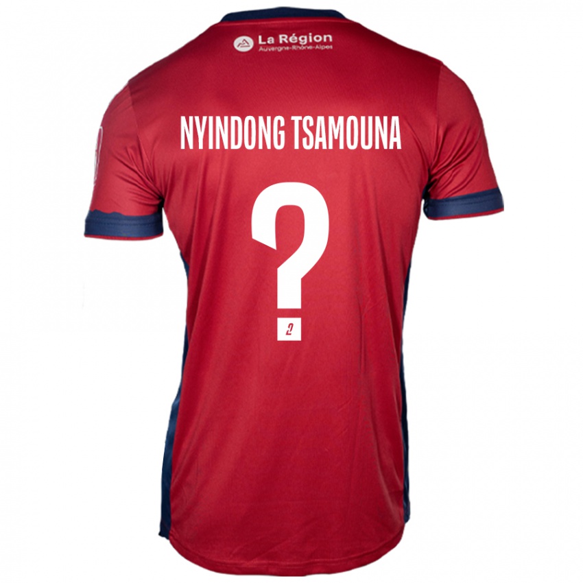 Niño Camiseta Jean Nyindong Tsamouna #0 Borgoña Claro 1ª Equipación 2024/25 La Camisa Argentina