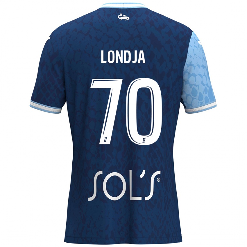 Niño Camiseta Ruben Londja #70 Azul Cielo Azul Oscuro 1ª Equipación 2024/25 La Camisa Argentina