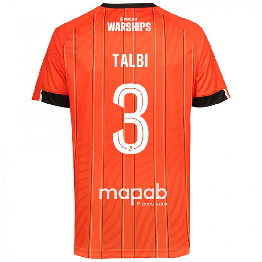 Niño Camiseta Montassar Talbi #3 Naranja 1ª Equipación 2024/25 La Camisa Argentina