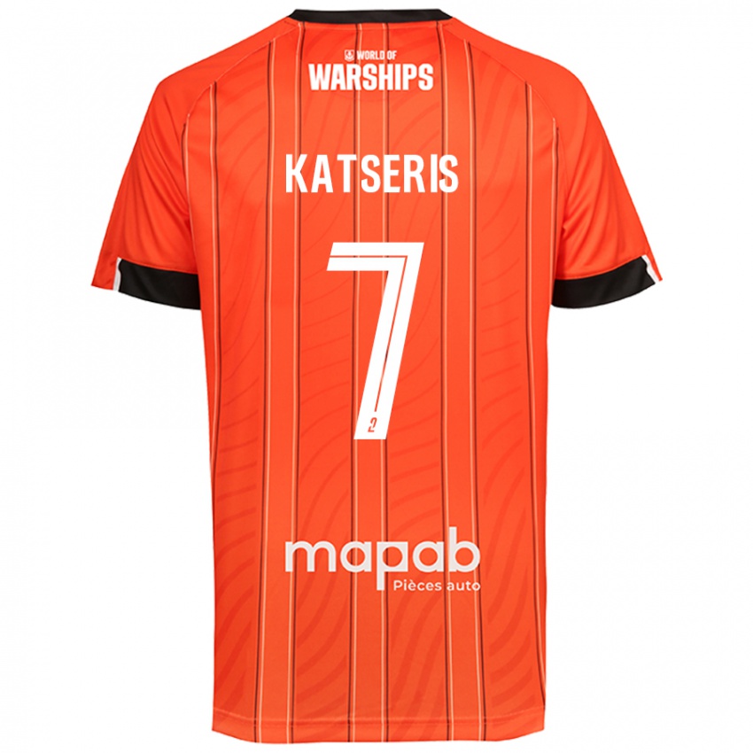 Niño Camiseta Panos Katseris #7 Naranja 1ª Equipación 2024/25 La Camisa Argentina