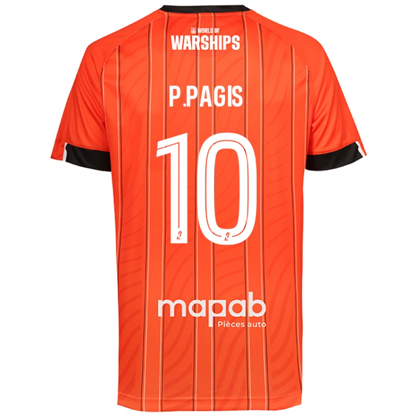 Niño Camiseta Pablo Pagis #10 Naranja 1ª Equipación 2024/25 La Camisa Argentina