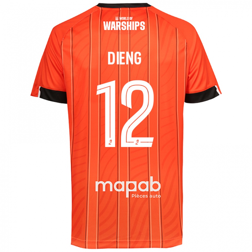 Niño Camiseta Bamba Dieng #12 Naranja 1ª Equipación 2024/25 La Camisa Argentina