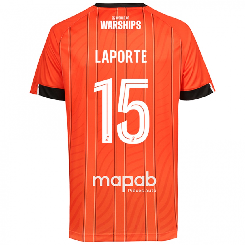 Niño Camiseta Julien Laporte #15 Naranja 1ª Equipación 2024/25 La Camisa Argentina