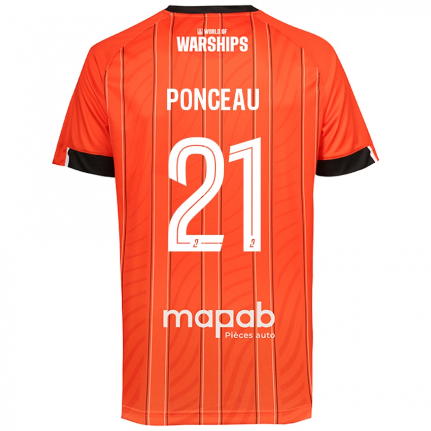 Niño Camiseta Julien Ponceau #21 Naranja 1ª Equipación 2024/25 La Camisa Argentina