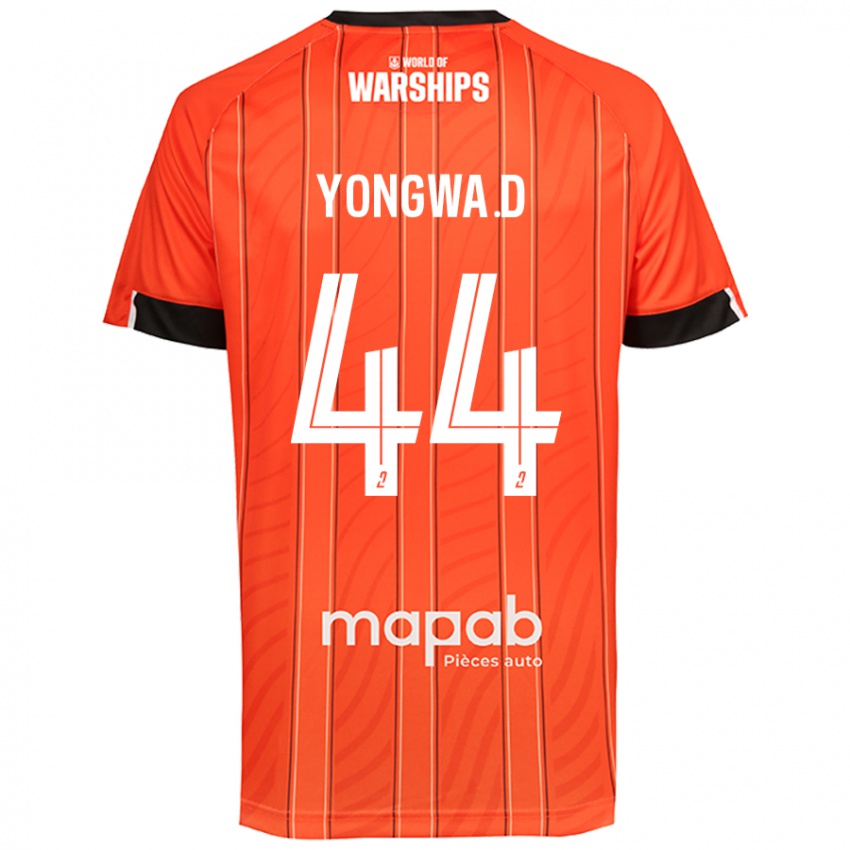 Niño Camiseta Darlin Yongwa #44 Naranja 1ª Equipación 2024/25 La Camisa Argentina