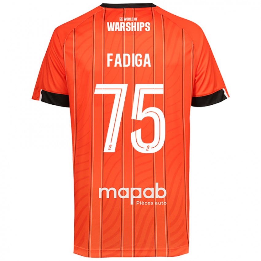 Niño Camiseta Bandiougou Fadiga #75 Naranja 1ª Equipación 2024/25 La Camisa Argentina