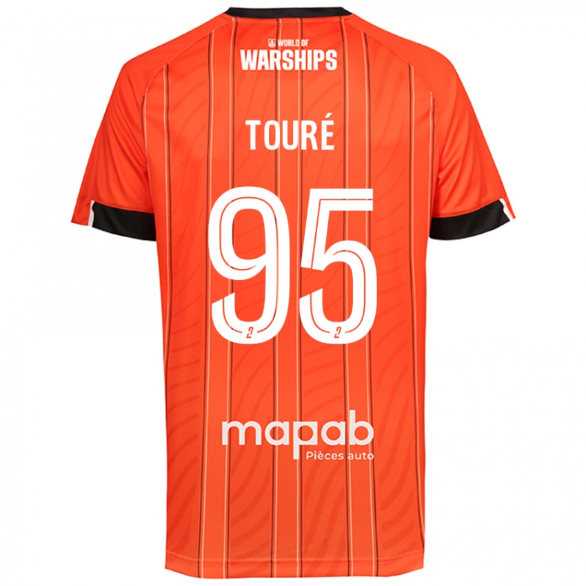 Niño Camiseta Isaak Touré #95 Naranja 1ª Equipación 2024/25 La Camisa Argentina