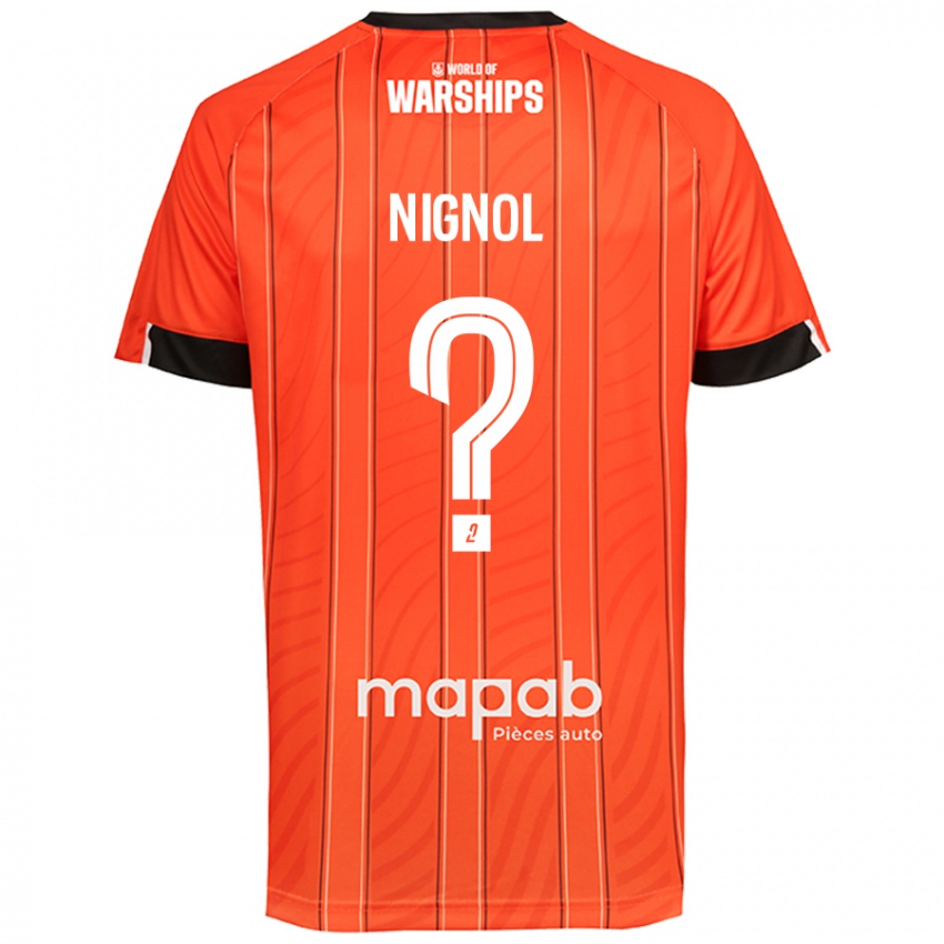 Niño Camiseta Vincent Nignol #0 Naranja 1ª Equipación 2024/25 La Camisa Argentina