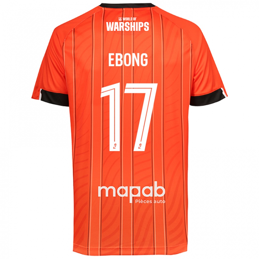 Niño Camiseta Arthur Ebong #17 Naranja 1ª Equipación 2024/25 La Camisa Argentina