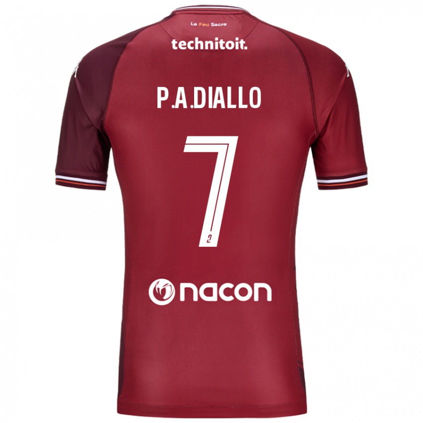 Niño Camiseta Papa Amadou Diallo #7 Rojo Granata 1ª Equipación 2024/25 La Camisa Argentina