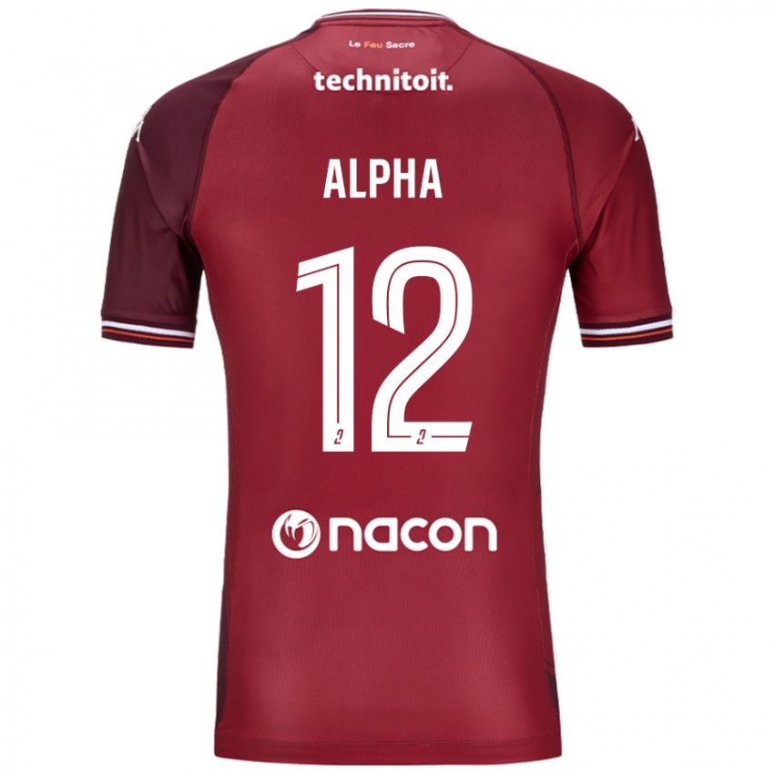 Niño Camiseta Alpha Touré #12 Rojo Granata 1ª Equipación 2024/25 La Camisa Argentina