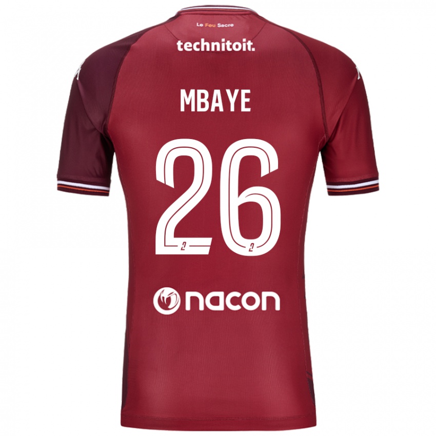 Niño Camiseta Malick Mbaye #26 Rojo Granata 1ª Equipación 2024/25 La Camisa Argentina