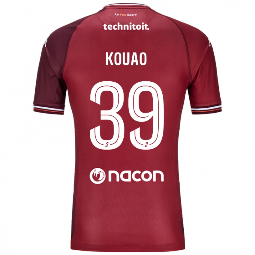 Niño Camiseta Koffi Kouao #39 Rojo Granata 1ª Equipación 2024/25 La Camisa Argentina