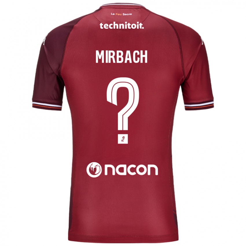 Niño Camiseta Alexis Mirbach #0 Rojo Granata 1ª Equipación 2024/25 La Camisa Argentina