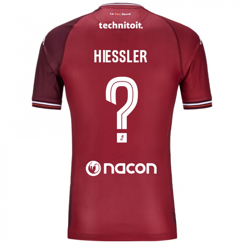 Niño Camiseta Morgan Hiessler #0 Rojo Granata 1ª Equipación 2024/25 La Camisa Argentina