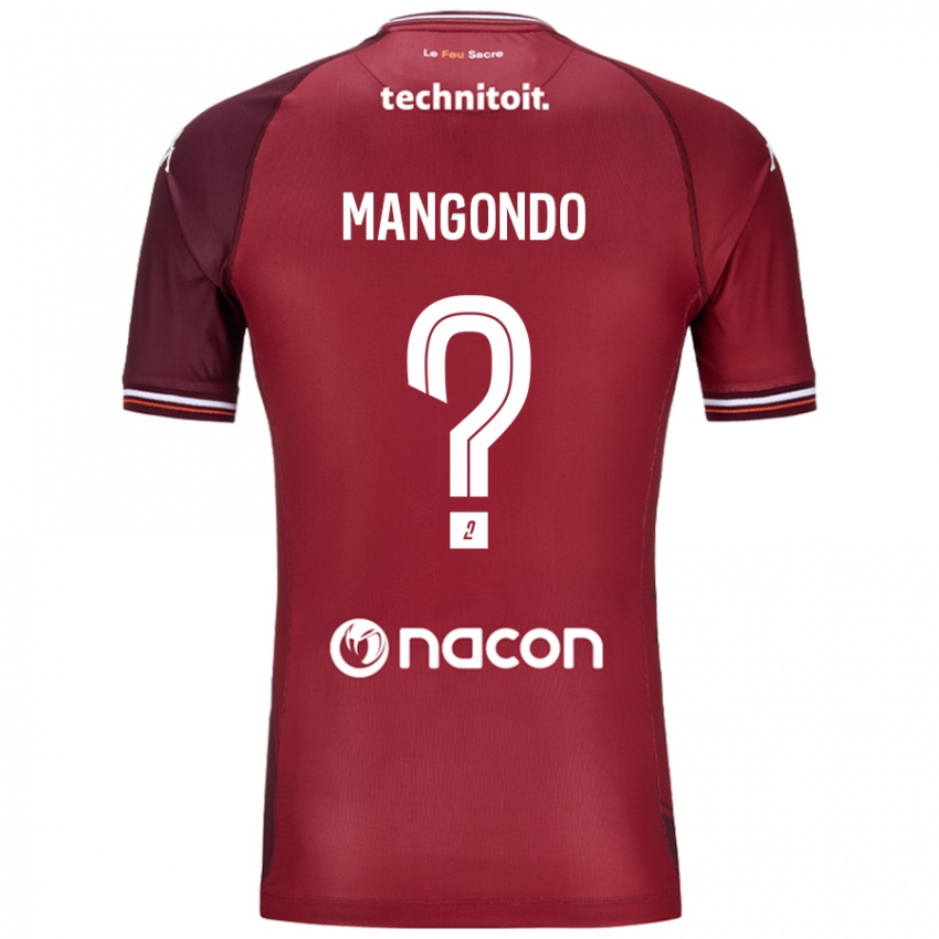 Niño Camiseta Joseph Mangondo #0 Rojo Granata 1ª Equipación 2024/25 La Camisa Argentina