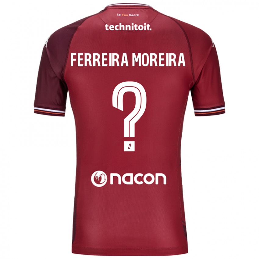 Niño Camiseta Ruben Ferreira Moreira #0 Rojo Granata 1ª Equipación 2024/25 La Camisa Argentina