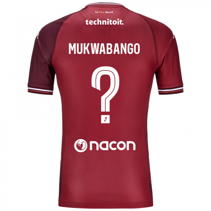 Niño Camiseta Bénit Mukwabango #0 Rojo Granata 1ª Equipación 2024/25 La Camisa Argentina