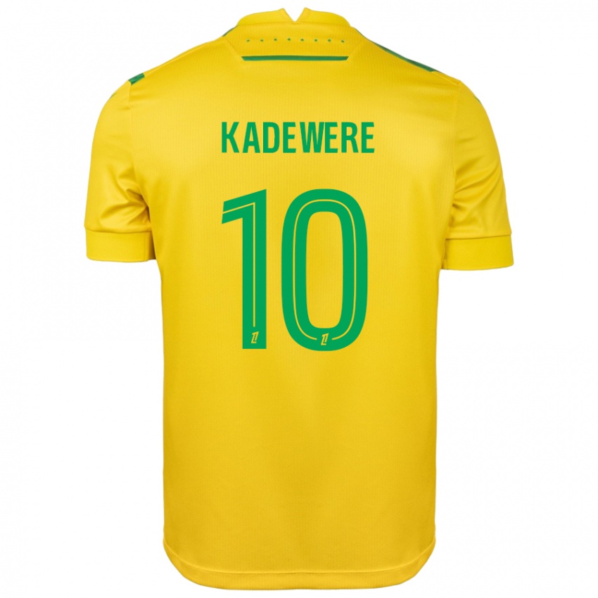 Niño Camiseta Tino Kadewere #10 Amarillo Verde 1ª Equipación 2024/25 La Camisa Argentina