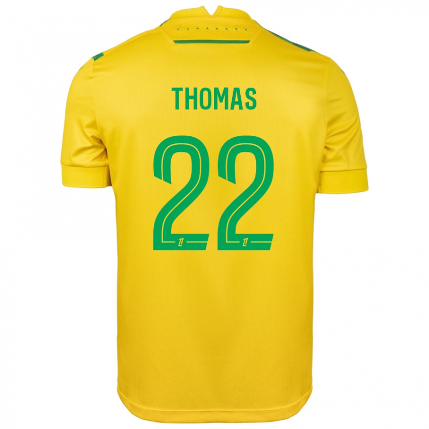 Niño Camiseta Sorba Thomas #22 Amarillo Verde 1ª Equipación 2024/25 La Camisa Argentina