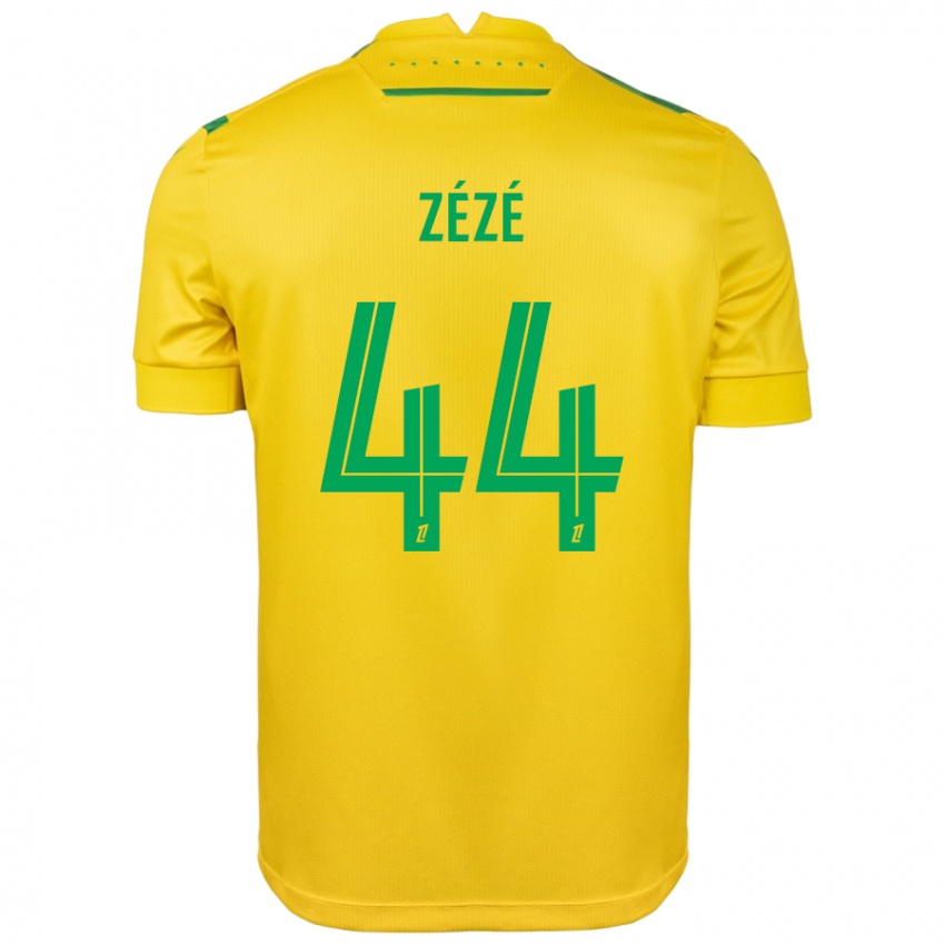 Niño Camiseta Nathan Zézé #44 Amarillo Verde 1ª Equipación 2024/25 La Camisa Argentina