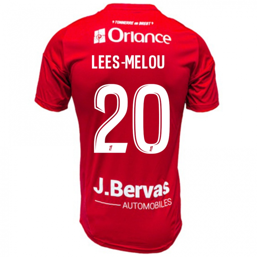 Niño Camiseta Pierre Lees-Melou #20 Rojo Blanco 1ª Equipación 2024/25 La Camisa Argentina