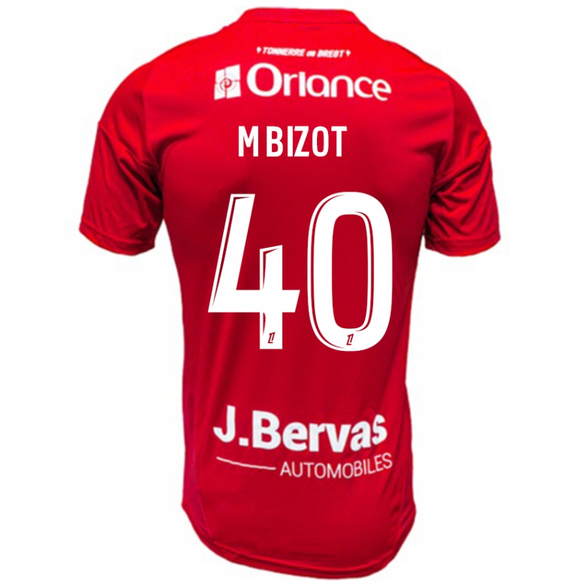 Niño Camiseta Marco Bizot #40 Rojo Blanco 1ª Equipación 2024/25 La Camisa Argentina