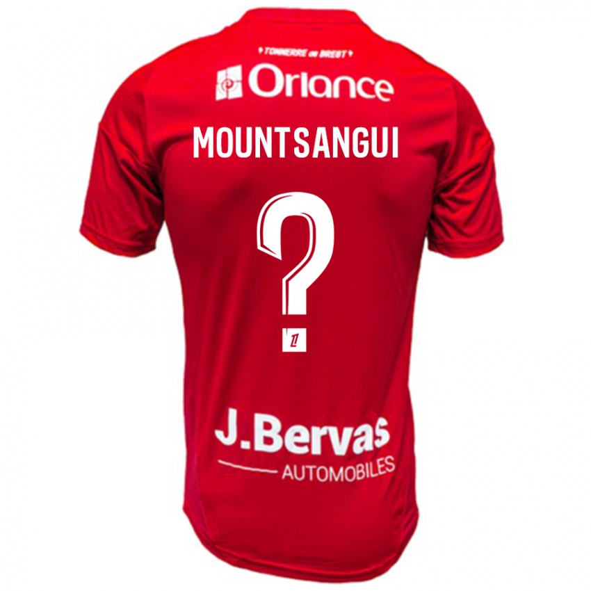 Niño Camiseta Warren Mountsangui #0 Rojo Blanco 1ª Equipación 2024/25 La Camisa Argentina