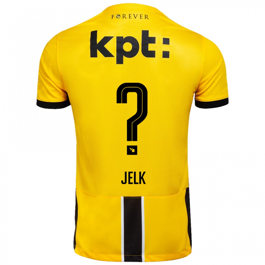 Niño Camiseta Jano Jelk #0 Amarillo Negro 1ª Equipación 2024/25 La Camisa Argentina