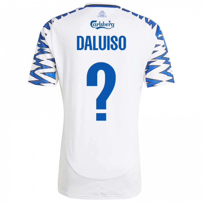 Niño Camiseta Christoffer Daluiso #0 Blanco Azul Cielo 1ª Equipación 2024/25 La Camisa Argentina