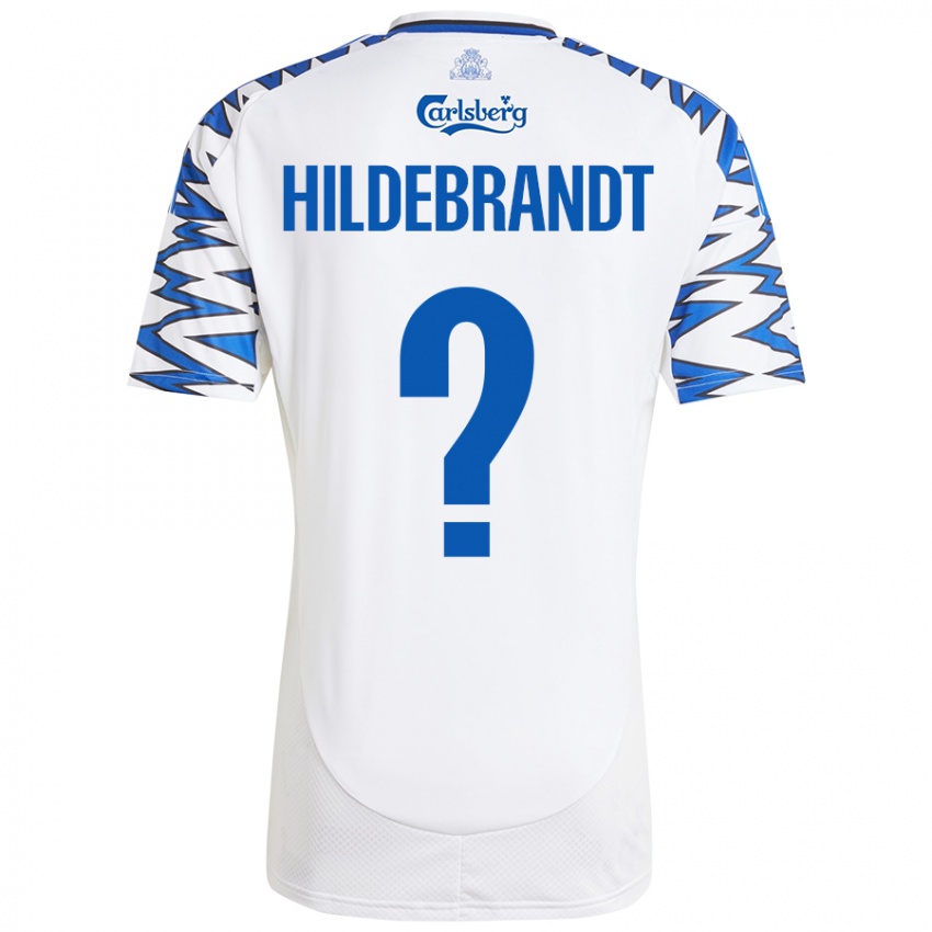 Niño Camiseta Sylvester Hildebrandt #0 Blanco Azul Cielo 1ª Equipación 2024/25 La Camisa Argentina