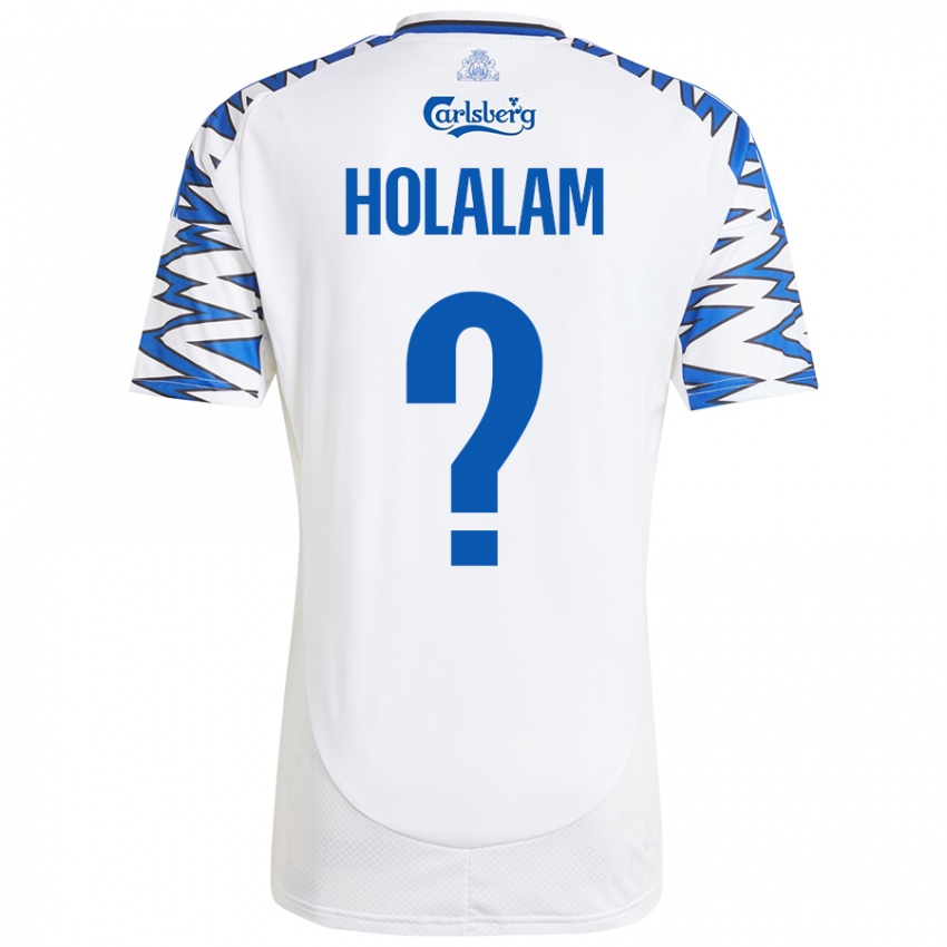 Niño Camiseta Ishaq Holalam #0 Blanco Azul Cielo 1ª Equipación 2024/25 La Camisa Argentina