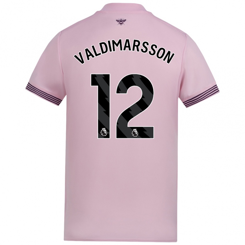 Niño Camiseta Hákon Rafn Valdimarsson #12 Rosa 2ª Equipación 2024/25 La Camisa Argentina