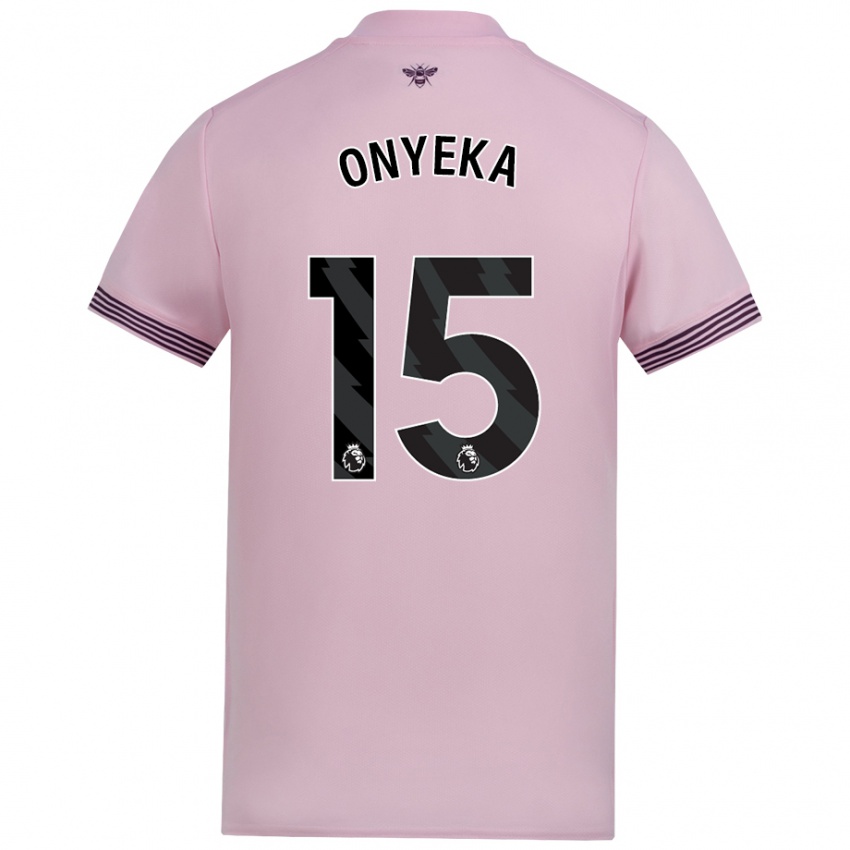 Niño Camiseta Frank Onyeka #15 Rosa 2ª Equipación 2024/25 La Camisa Argentina