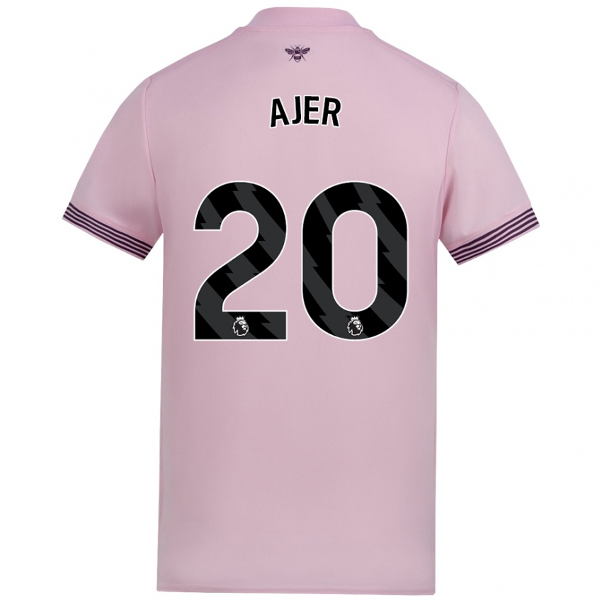 Niño Camiseta Kristoffer Ajer #20 Rosa 2ª Equipación 2024/25 La Camisa Argentina