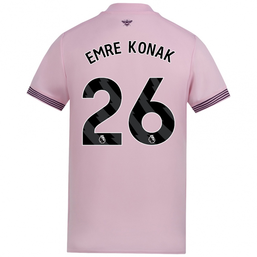 Niño Camiseta Yunus Emre Konak #26 Rosa 2ª Equipación 2024/25 La Camisa Argentina