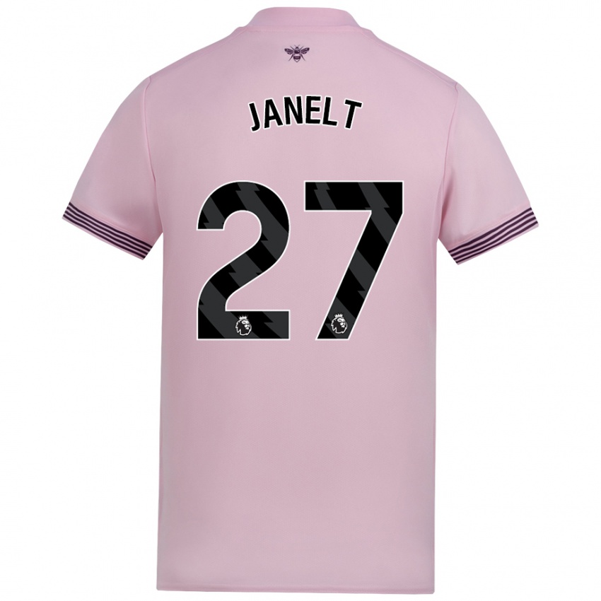 Niño Camiseta Vitaly Janelt #27 Rosa 2ª Equipación 2024/25 La Camisa Argentina