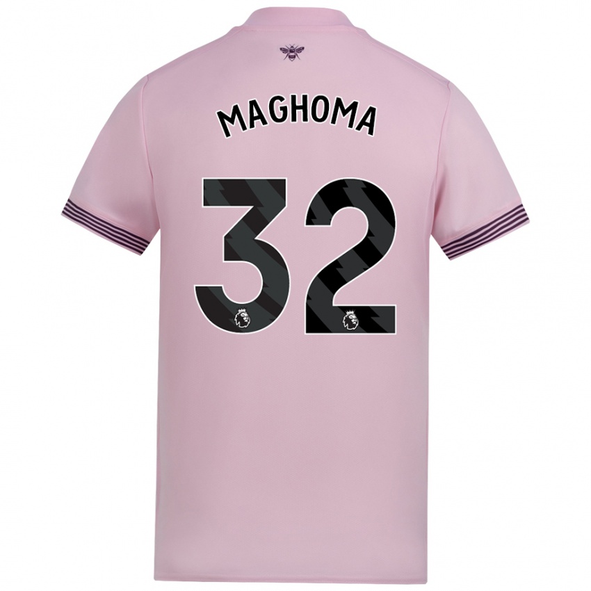 Niño Camiseta Paris Maghoma #32 Rosa 2ª Equipación 2024/25 La Camisa Argentina