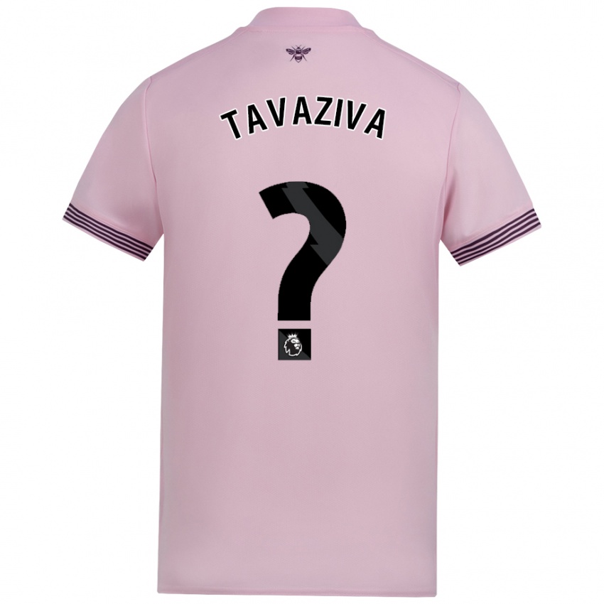 Niño Camiseta Marley Tavaziva #0 Rosa 2ª Equipación 2024/25 La Camisa Argentina