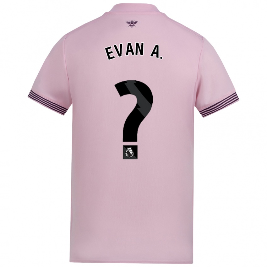 Niño Camiseta Evan Anderson #0 Rosa 2ª Equipación 2024/25 La Camisa Argentina