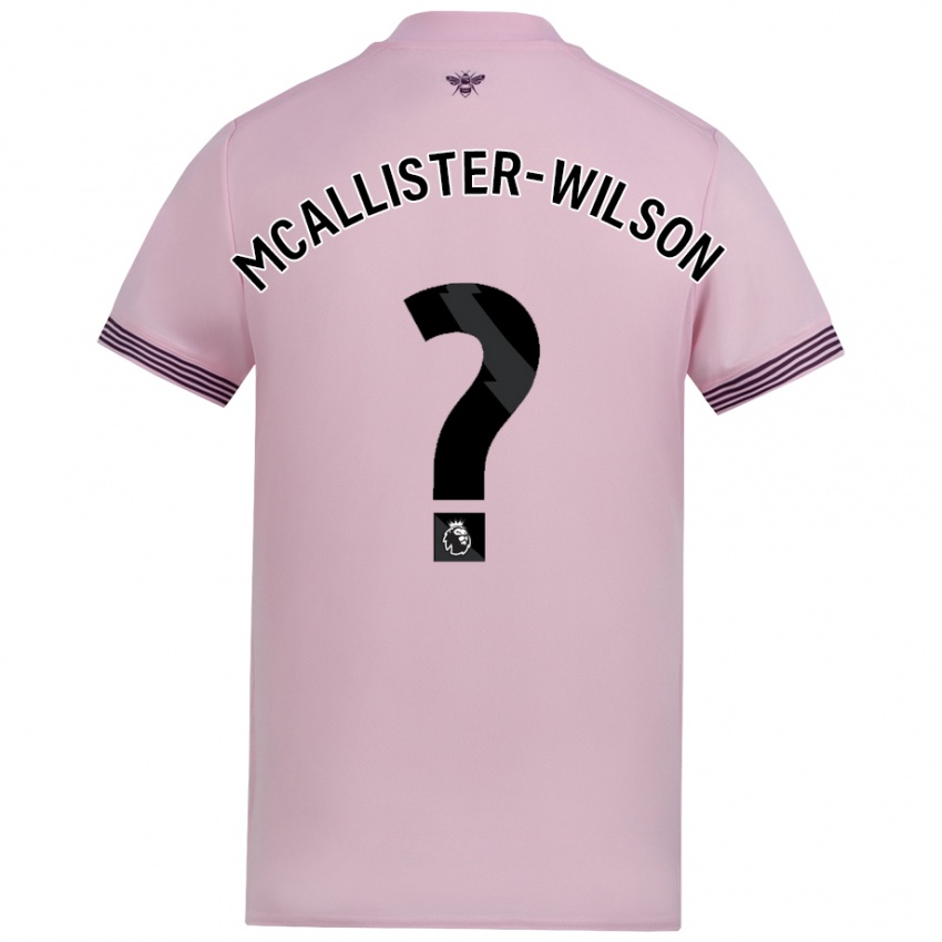 Niño Camiseta Zack Mcallister-Wilson #0 Rosa 2ª Equipación 2024/25 La Camisa Argentina