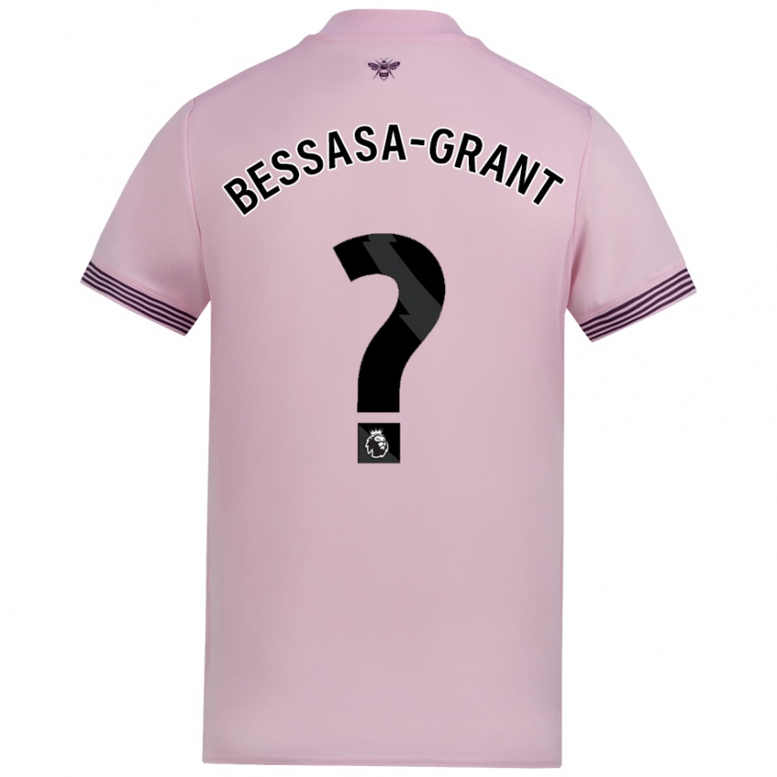 Niño Camiseta Mekhai Bessasa-Grant #0 Rosa 2ª Equipación 2024/25 La Camisa Argentina