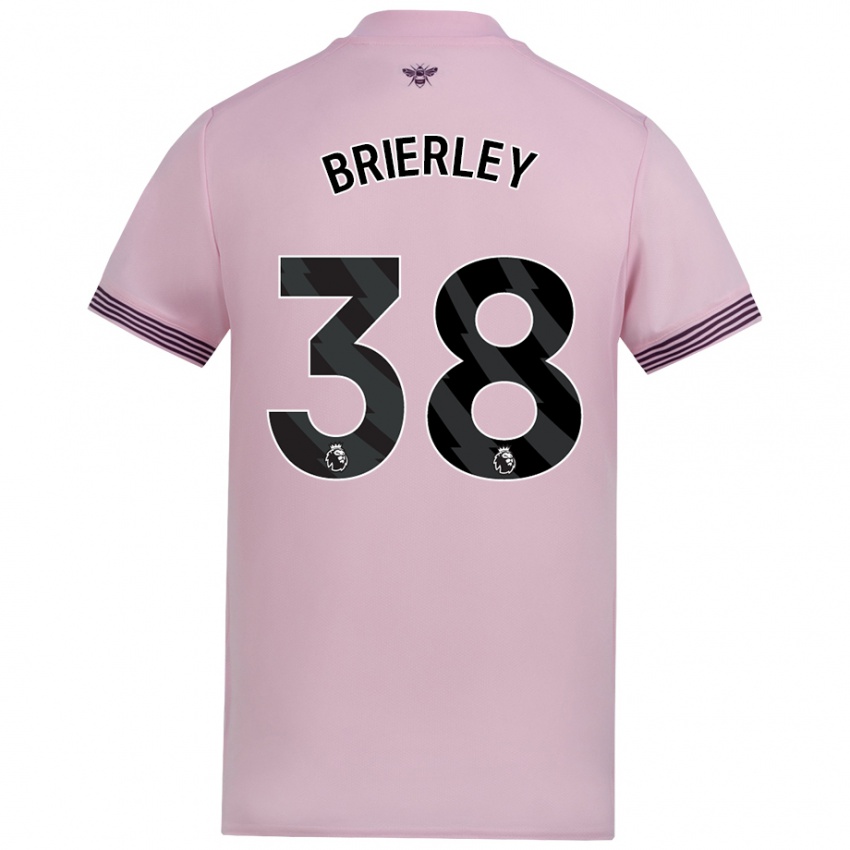 Niño Camiseta Ethan Brierley #38 Rosa 2ª Equipación 2024/25 La Camisa Argentina