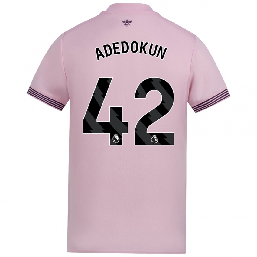 Niño Camiseta Val Adedokun #42 Rosa 2ª Equipación 2024/25 La Camisa Argentina