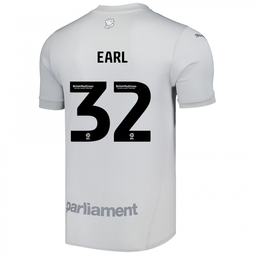 Niño Camiseta Josh Earl #32 Gris Plata 2ª Equipación 2024/25 La Camisa Argentina