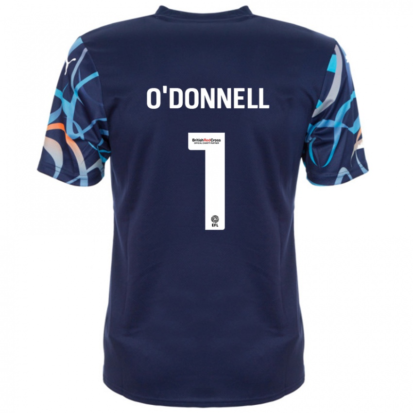 Niño Camiseta Richard O'donnell #1 Azul Marino 2ª Equipación 2024/25 La Camisa Argentina