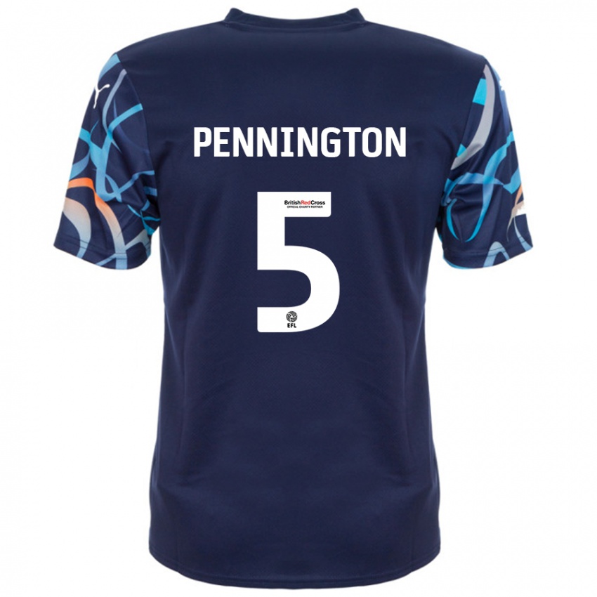 Niño Camiseta Matthew Pennington #5 Azul Marino 2ª Equipación 2024/25 La Camisa Argentina