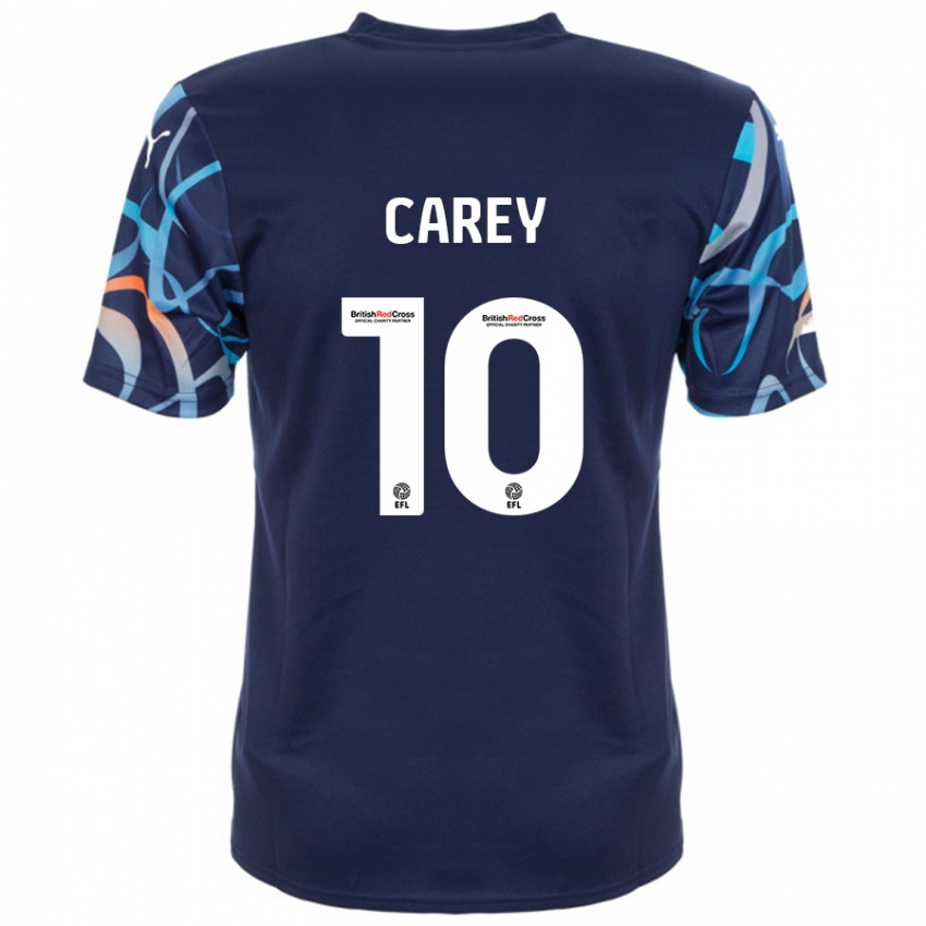 Niño Camiseta Sonny Carey #10 Azul Marino 2ª Equipación 2024/25 La Camisa Argentina