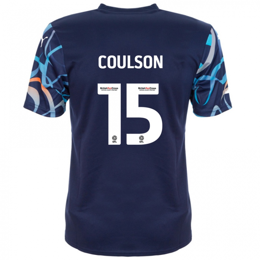 Niño Camiseta Hayden Coulson #15 Azul Marino 2ª Equipación 2024/25 La Camisa Argentina