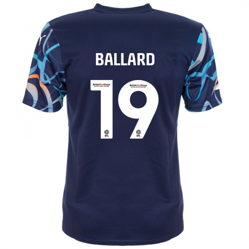 Niño Camiseta Dom Ballard #19 Azul Marino 2ª Equipación 2024/25 La Camisa Argentina